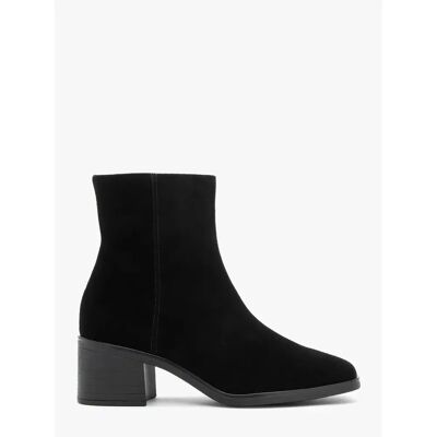 Bottines en cuir velours femme Ryłko Noir 37 - Publicité Bottines en cuir velours femme Ryłko Noir 37 - Publicité
