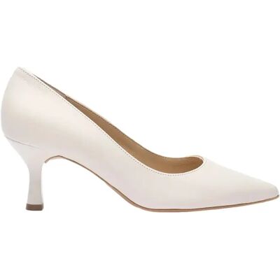 Escarpins en cuir à talon évasé femme Ryłko Joan Beige 37,5 - Publicité Escarpins en cuir à talon évasé femme Ryłko Joan Beige 37,5 - Publicité