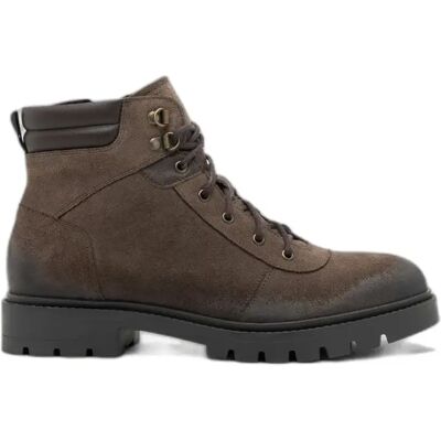 Bottines en daim et cuir synthétique Ryłko Patryk Gris 43 - Publicité Bottines en daim et cuir synthétique Ryłko Patryk Gris 43 - Publicité