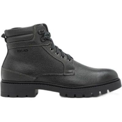 Bottines en cuir pleine fleur isolées Ryłko Patryk Noir 43 - Publicité Bottines en cuir pleine fleur isolées Ryłko Patryk Noir 43 - Publicité
