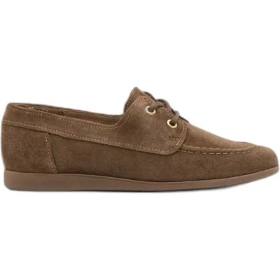 Chaussures bateau à lacets en daim femme Ryłko Kinga Marron 38 - Publicité Chaussures bateau à lacets en daim femme Ryłko Kinga Marron 38 - Publicité