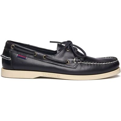 Chaussures bateau Sebago Docksides Portland Waxed Bleu 45 - Publicité Chaussures bateau Sebago Docksides Portland Waxed Bleu 45 - Publicité