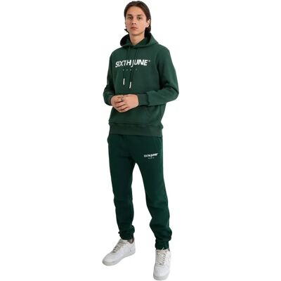 Sweatshirt à capuche brodée Sixth June Essentials Vert S - Publicité Sweatshirt à capuche brodée Sixth June Essentials Vert S - Publicité