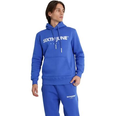 Sweatshirt à capuche brodée Sixth June Essentials Bleu L - Publicité Sweatshirt à capuche brodée Sixth June Essentials Bleu L - Publicité