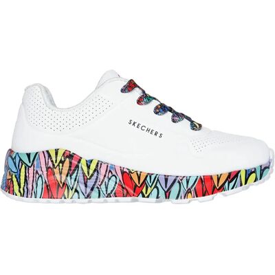 Baskets fille Skechers Uno Lite-Subtle Love Blanc 27 - Publicité Baskets fille Skechers Uno Lite-Subtle Love Blanc 27 - Publicité