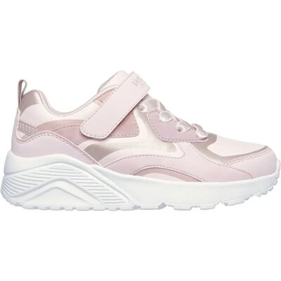 Baskets fille Skechers Uno Lite Metallic Burst Argenté 29 - Publicité Baskets fille Skechers Uno Lite Metallic Burst Argenté 29 - Publicité