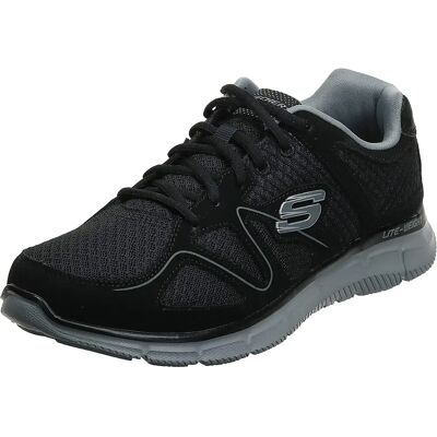 Baskets Skechers Satisfaction Noir 44 - Publicité Baskets Skechers Satisfaction Noir 44 - Publicité