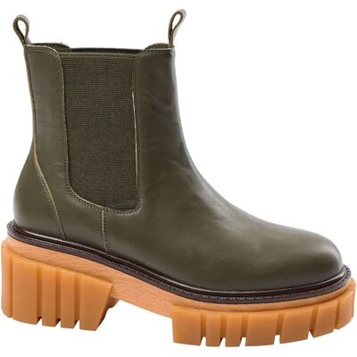 Bottines cuir et caoutchouc femme Sofie Schnoor Vert 38 - Publicité Bottines cuir et caoutchouc femme Sofie Schnoor Vert 38 - Publicité