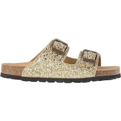 Claquettes fille Sofie Schnoor Maggiesy Doré 34 - Publicité Claquettes fille Sofie Schnoor Maggiesy Doré 34 - Publicité
