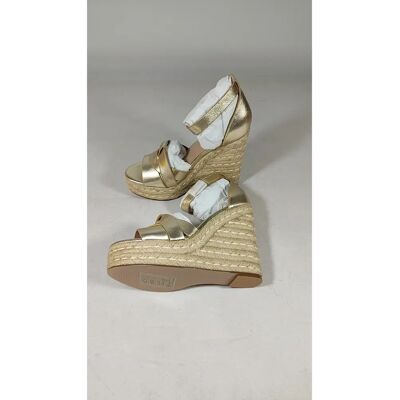 Sandales compensées femme Steve Madden Sivian Doré 37 - Publicité Sandales compensées femme Steve Madden Sivian Doré 37 - Publicité