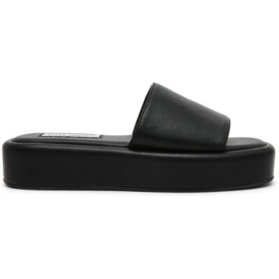 Mules compensées femme Steve Madden Beachy Noir 37 - Publicité Mules compensées femme Steve Madden Beachy Noir 37 - Publicité