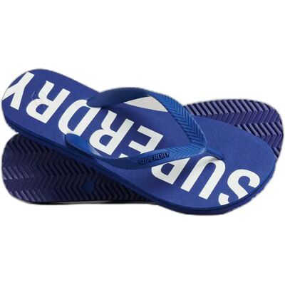 Tongs Superdry Code Essential Bleu XL - Publicité Tongs Superdry Code Essential Bleu XL - Publicité
