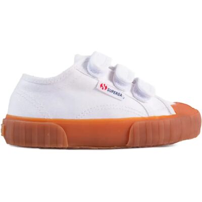 Baskets enfant Superga 2980-Kids Straps Drill Blanc 34 - Publicité Baskets enfant Superga 2980-Kids Straps Drill Blanc 34 - Publicité