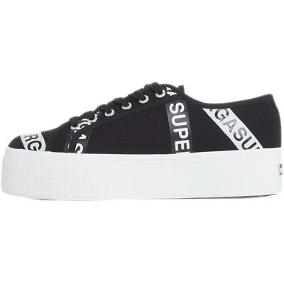 Baskets femme Superga 2790 Lettering Tape Jellysole Noir 38 - Publicité Baskets femme Superga 2790 Lettering Tape Jellysole Noir 38 - Publicité