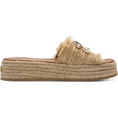Mules compensées femme Tamaris 1-27214-46 Beige 38 - Publicité Mules compensées femme Tamaris 1-27214-46 Beige 38 - Publicité