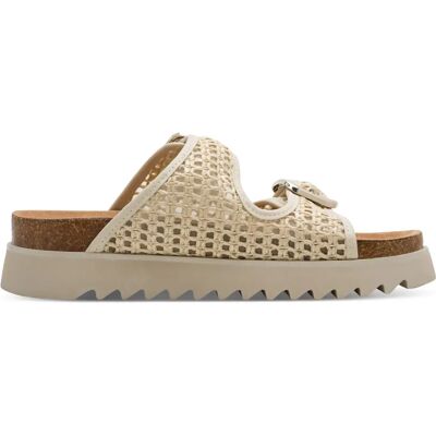 Mules compensées femme Tamaris 1-27516-46 Beige 37 - Publicité Mules compensées femme Tamaris 1-27516-46 Beige 37 - Publicité