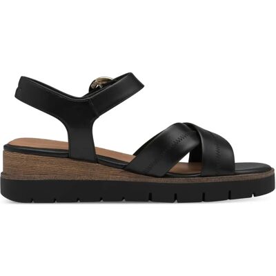 Sandales compensées femme Tamaris 1-28202-42 Noir 39 - Publicité Sandales compensées femme Tamaris 1-28202-42 Noir 39 - Publicité
