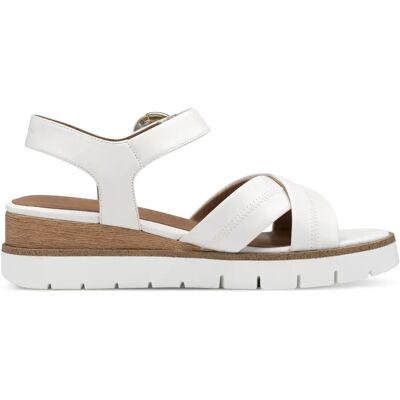Sandales compensées et à plateau femme Tamaris 1-28202-42 Blanc 39 - Publicité Sandales compensées et à plateau femme Tamaris 1-28202-42 Blanc 39 - Publicité