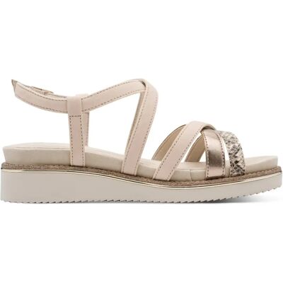 Sandales compensées femme Tamaris 1-28237-44 Beige 37 - Publicité Sandales compensées femme Tamaris 1-28237-44 Beige 37 - Publicité