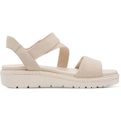 Sandales compensées femme Tamaris 1-28241-42 Beige 37 - Publicité Sandales compensées femme Tamaris 1-28241-42 Beige 37 - Publicité