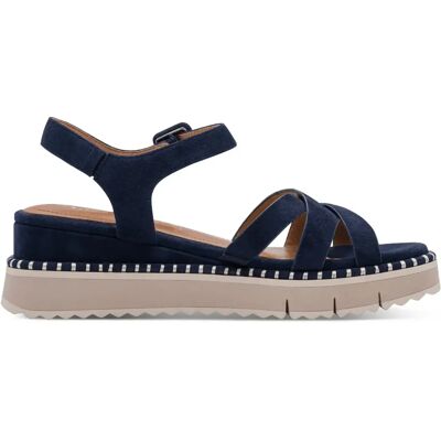 Sandales compensées femme Tamaris 1-28269-46 Bleu 36 - Publicité Sandales compensées femme Tamaris 1-28269-46 Bleu 36 - Publicité