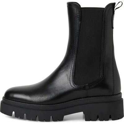Bottines élégantes femme Tamaris Chelsea en cuir Noir 38 - Publicité Bottines élégantes femme Tamaris Chelsea en cuir Noir 38 - Publicité