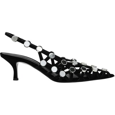 Escarpins femme The Attico Grid Slingback Noir 37,5 - Publicité Escarpins femme The Attico Grid Slingback Noir 37,5 - Publicité