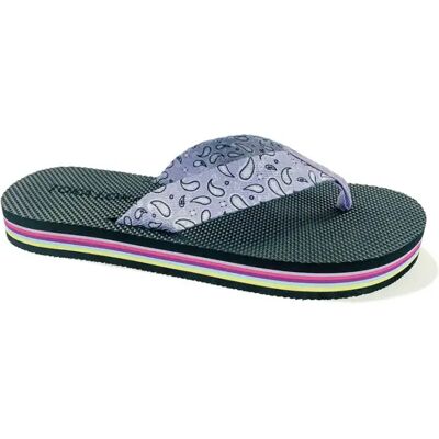 Tongs femme Toka Loka Bandana Lavande Violet 37/38 - Publicité Tongs femme Toka Loka Bandana Lavande Violet 37/38 - Publicité