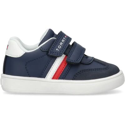 Baskets bébé Tommy Hilfiger Stripes Velcro Bleu 22 - Publicité Baskets bébé Tommy Hilfiger Stripes Velcro Bleu 22 - Publicité