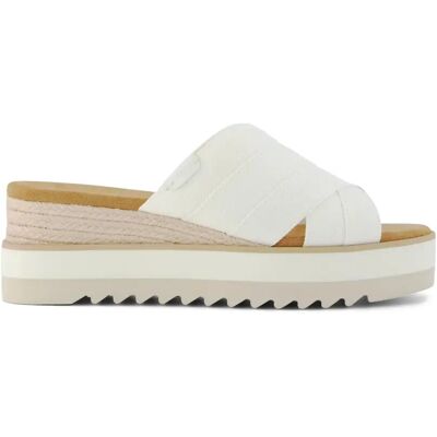 Mules compensées femme Toms Diana Blanc 42,5 - Publicité Mules compensées femme Toms Diana Blanc 42,5 - Publicité