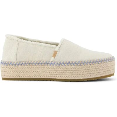 Espadrilles à plateforme femme Toms Valcia Blanc 37,5 - Publicité Espadrilles à plateforme femme Toms Valcia Blanc 37,5 - Publicité
