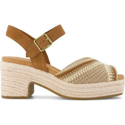 Sandales à talon en crochet femme Toms Ispeto Beige 38,5 - Publicité Sandales à talon en crochet femme Toms Ispeto Beige 38,5 - Publicité