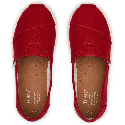 Espadrilles enfant Toms Alpargata Rouge 31,5 - Publicité Espadrilles enfant Toms Alpargata Rouge 31,5 - Publicité