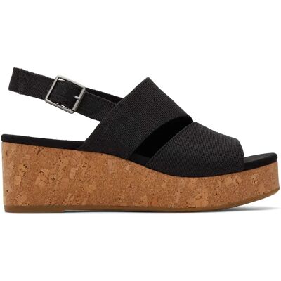 Sandales compensées femme Toms Claudine Noir 42,5 - Publicité Sandales compensées femme Toms Claudine Noir 42,5 - Publicité