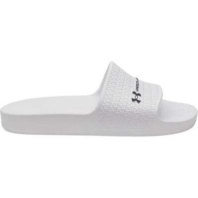Claquettes Under Armour Armr Shower Blanc 45 - Publicité Claquettes Under Armour Armr Shower Blanc 45 - Publicité