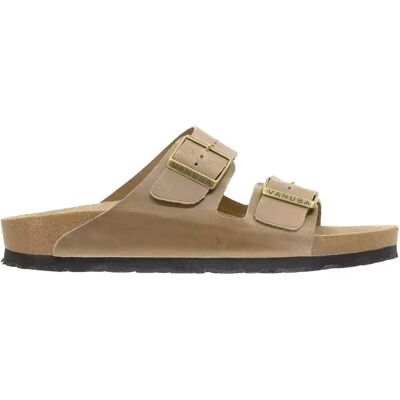Sandales en cuir femme Vanuba Ohio Crazy Beige 40 - Publicité Sandales en cuir femme Vanuba Ohio Crazy Beige 40 - Publicité