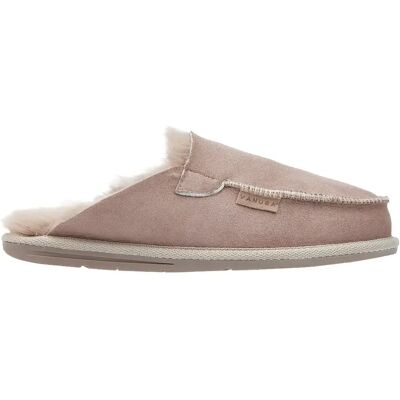 Pantoufles en peau de mouton Vanuba Awassi Beige 44 - Publicité Pantoufles en peau de mouton Vanuba Awassi Beige 44 - Publicité
