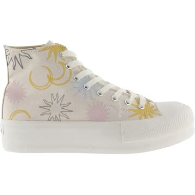 Baskets montantes imprimées soleil femme Victoria Doble Beige 39 - Publicité Baskets montantes imprimées soleil femme Victoria Doble Beige 39 - Publicité