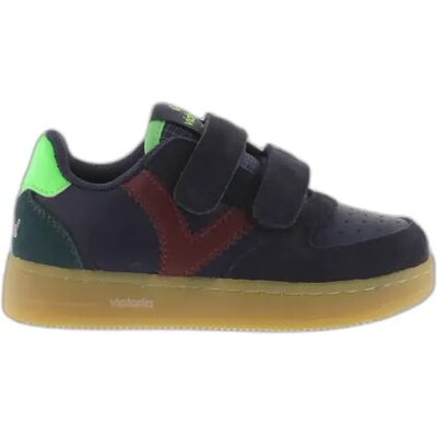 Baskets bandes en cuir et en daim enfant Victoria Tiempo Tiras Bleu 31 - Publicité Baskets bandes en cuir et en daim enfant Victoria Tiempo Tiras Bleu 31 - Publicité