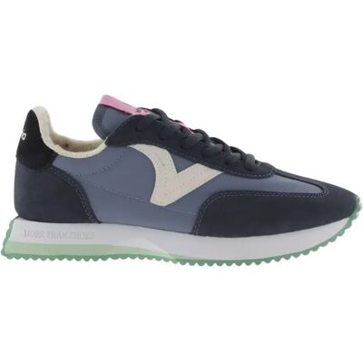 Baskets nylon et daim femme Victoria Cosmos Bleu 40 - Publicité Baskets nylon et daim femme Victoria Cosmos Bleu 40 - Publicité