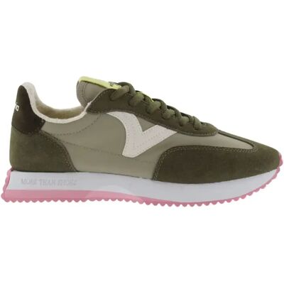 Baskets nylon et daim femme Victoria Cosmos Vert 38 - Publicité Baskets nylon et daim femme Victoria Cosmos Vert 38 - Publicité