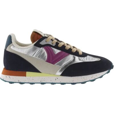 Baskets femme Victoria Galaxia Nylon Metal Bleu 36 - Publicité Baskets femme Victoria Galaxia Nylon Metal Bleu 36 - Publicité