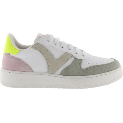 Baskets cuir fendu femme Victoria Jaune 37 - Publicité Baskets cuir fendu femme Victoria Jaune 37 - Publicité