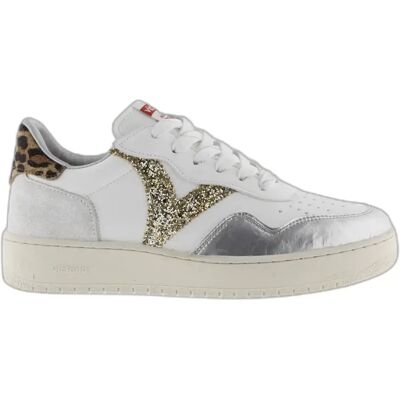 Baskets imprimé métallisé et animalier femme Victoria Madrid Blanc 42 - Publicité Baskets imprimé métallisé et animalier femme Victoria Madrid Blanc 42 - Publicité