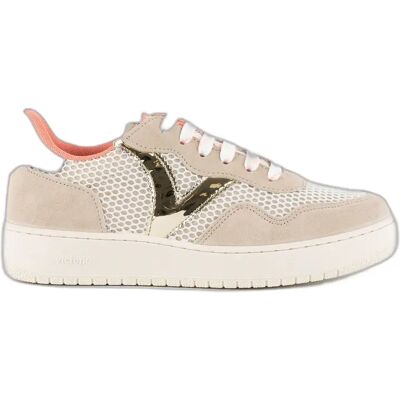Baskets en daim grille Victoria Madrid Beige 36 - Publicité Baskets en daim grille Victoria Madrid Beige 36 - Publicité
