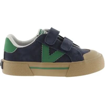 Baskets en daim contrasté enfant Victoria Tribu Horma Ancha Bleu 28 - Publicité Baskets en daim contrasté enfant Victoria Tribu Horma Ancha Bleu 28 - Publicité