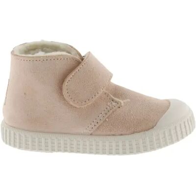 Bottines bande en daim bébé Victoria 1915 Rose 23 - Publicité Bottines bande en daim bébé Victoria 1915 Rose 23 - Publicité