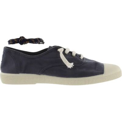 Baskets en toile vieillies Victoria 110 Drec/pulsera Bleu 43 - Publicité Baskets en toile vieillies Victoria 110 Drec/pulsera Bleu 43 - Publicité