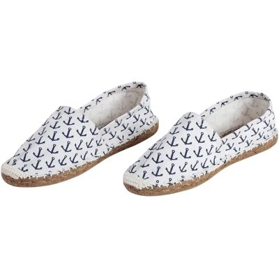 Espadrilles ancres WDK Partner Blanc 43 - Publicité Espadrilles ancres WDK Partner Blanc 43 - Publicité