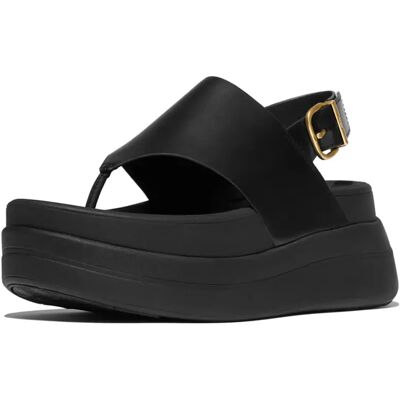 Sandales compensées cuir bride arrière femme FitFlop F-Mode Noir 37 - Publicité Sandales compensées cuir bride arrière femme FitFlop F-Mode Noir 37 - Publicité